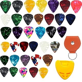 38 Pièces Médiators pour Guitare,Guitare en Celluloïd Pick,Médiators de Guitare,Médiators pour Guitare Acoustique… - Les Beatles, Paul McCartney, John Lennon, RIngo Starr, George Harrison