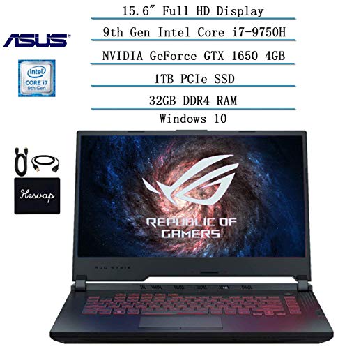 2020 Newest ASUS ROG 15.6" FHD LED Backlit Gaming Laptop: i7-9750H(Beat i9-8950HK)-6 core