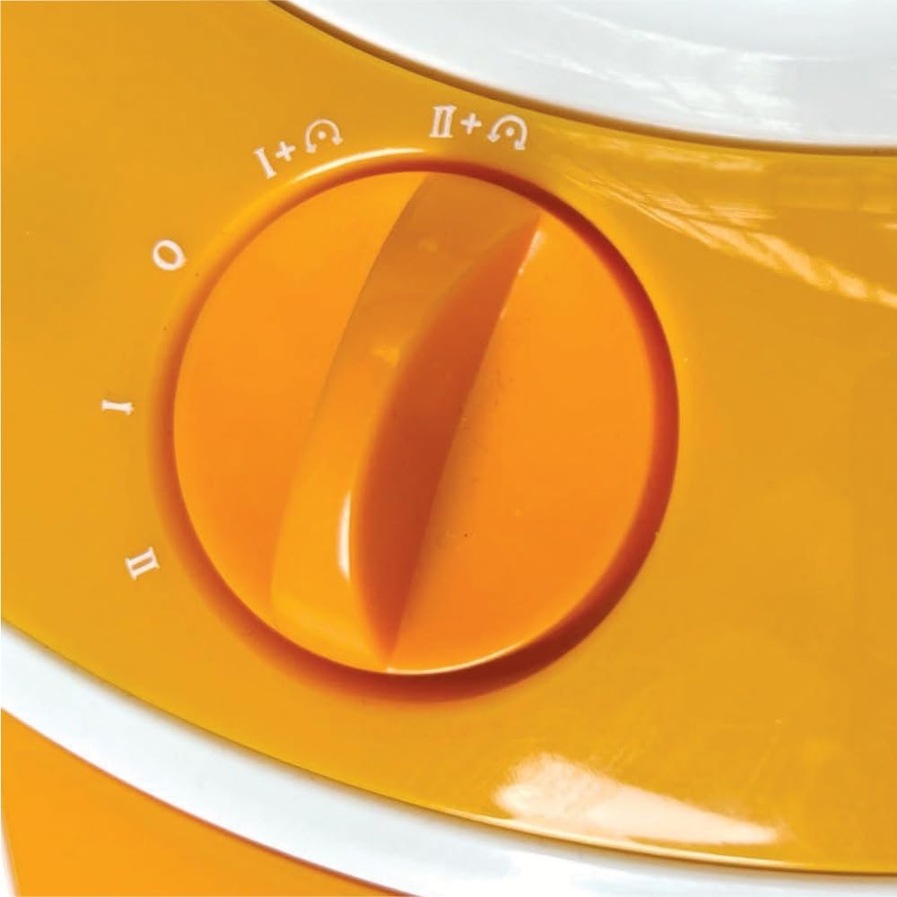 GLOBEX Stufa Alogena Apollo, Stufa a Parabola Elettrica Oscillante 1.000W, Diametro Parabola 46cm, 2 Livelli di Potenza, Tasto di Sicurezza Anti Ribaltamento, Timer Silenzioso 60 min