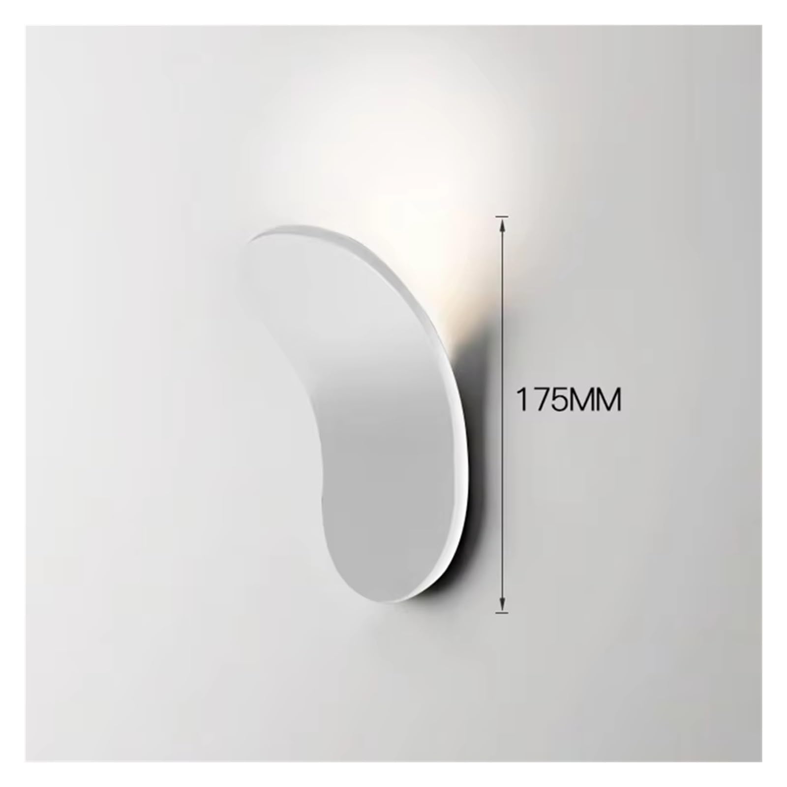 Modern Wall Lamp Black White Stair LED Light Bedroom Parlor Aisle Corridor Lights(White,Warm White)