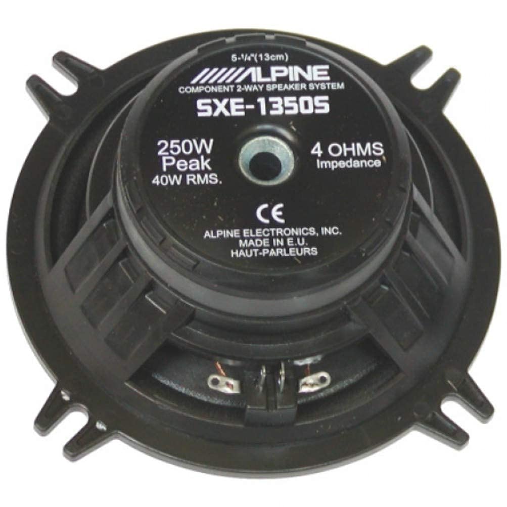 1 Kit Sistema de 2 vías Alpine SXE-1350S 13.00 cm 130 mm 5" Altavoces 40 vatios rms y 250 vatios MAX impedancia 4 ohmios sensibilidad 90 db, en Pares
