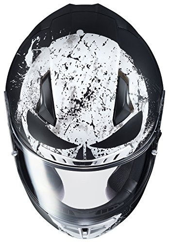 HJC Marvel Unisex-Adult full face CL-17 Punisher 2 Motorcycle Helmet (MC-5SF, Medium)