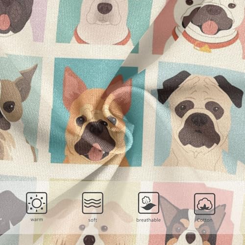 Wusikd Cute Dogs Girls' Underwear Cotton Girls Briefs Soft Toddler Underwear 2T3