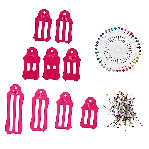 Kit de couture complet avec épingles à tête ronde pour patchwork et découpe