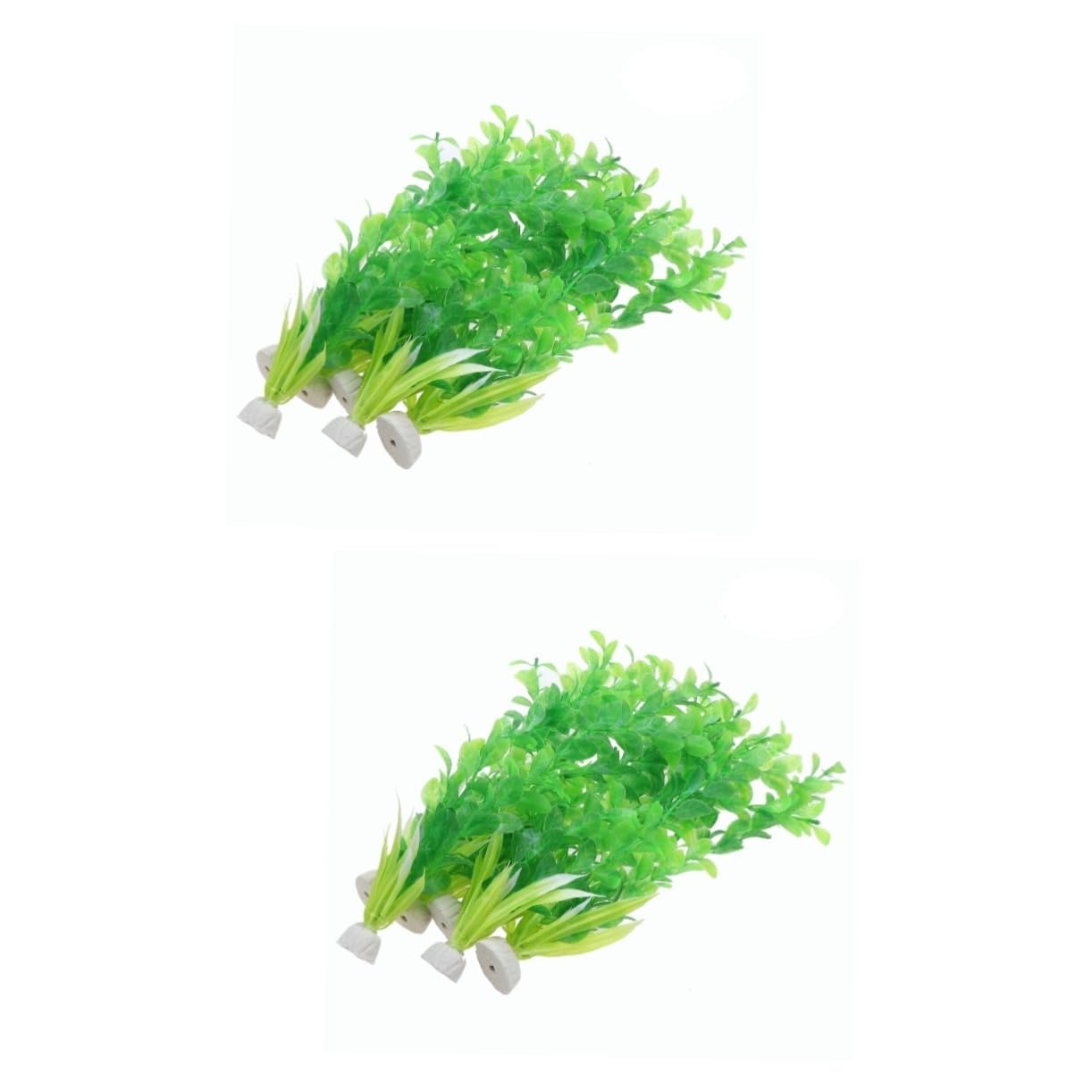 Angoily 2 Sets Aquarium-Dekoration Robuste Künstliche Pflanzen für Aquarien Natürlich Aussehende Künstliche Unterwasserpflanzen für Süßwasser-/aquarien 6 Stück
