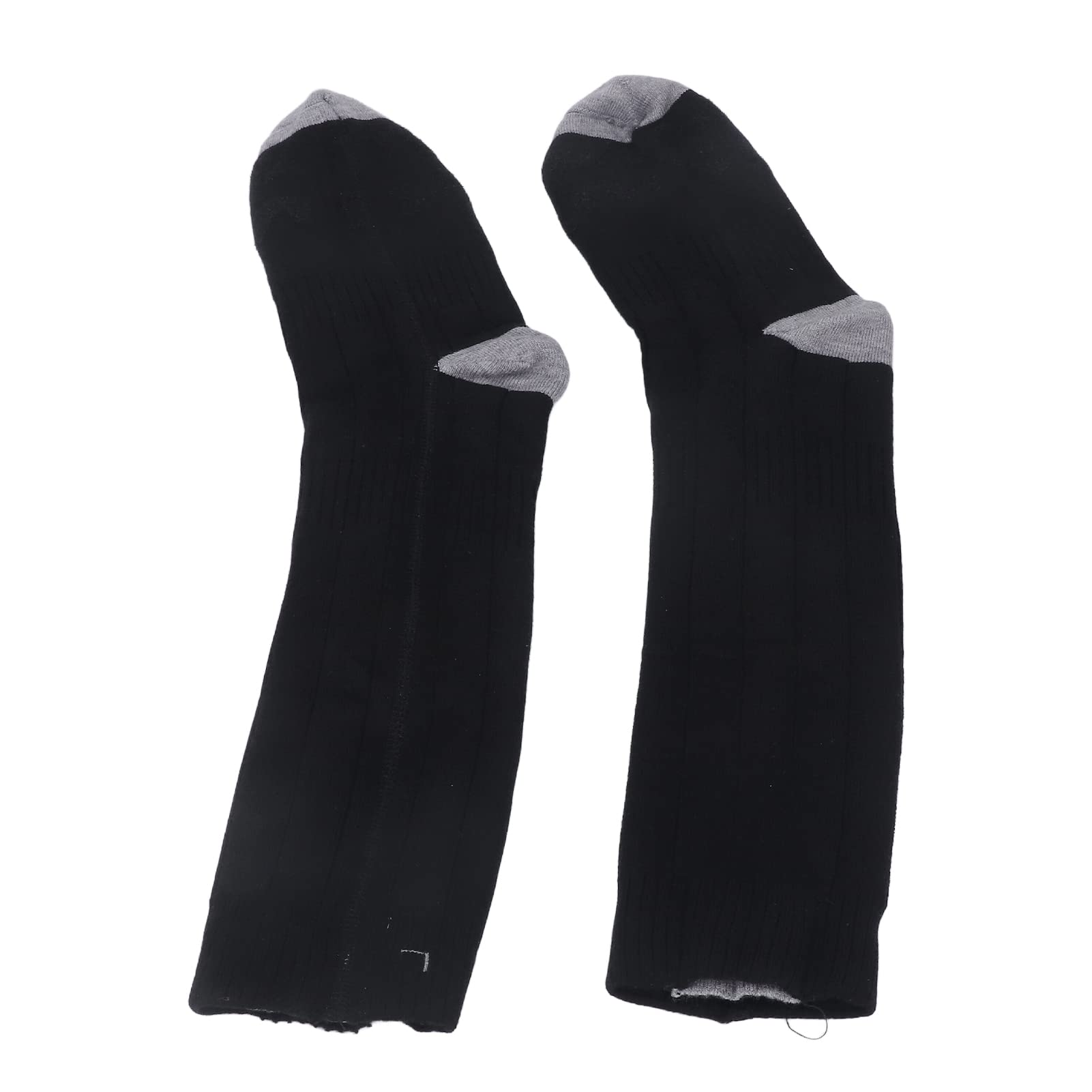 Calzini riscaldati ricaricabili Calzini elettrici caldi regolabili a 3 livelli di temperatura per uomo Donna Escursionismo Sci Cotone grigio nero PU Batteria 4000mAh