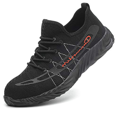 TICCOON Steel Toe Shoes Work Safety Shoes for Men and Women Lightweight Industrial & Construction Shoe