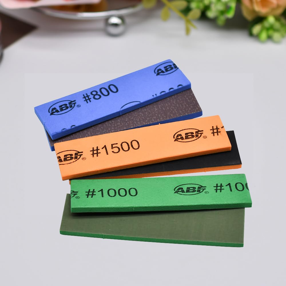 Set di spugne abrasive Yuenton 15 pezzi, carta vetrata 800-2000 grana per uso a umido e a secco, spugna flessibile per legno, plastica, stampi 3D, fai da te, modellismo