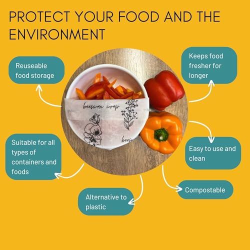 Glory-to-Glory-Beeswax-Wraps-For-Food-All-Natural-Beeswax-Wrap-4-Pack-Beeswax-Wraps-2L-2M-Reusable-beeswax-food-wrap-Use-as-sourdough-bread-bags-Fold-into-an-eco-friendly-bread-bag