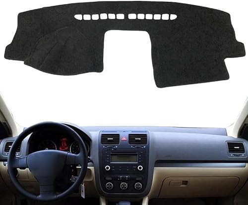 DdaiXQ Car Dashboard Mat For VW Jetta 5 A5 MK5 2005-2011, Anti Slip Anti Glare Dustproof Dashboard Cover Pad Protector Dash Cover Sunshade Dashmat