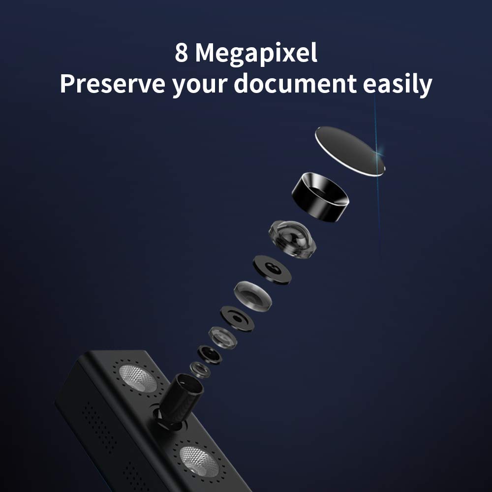 CZUR Shine 800 A3 Pro Scanner de Documents Portable A3, 8MP, USB 2.0 avec Fonction OCR, Caméra de Documents pour l'enseignement et l'apprentissage à Distance, Compatible avec MacOS et Windows