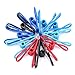 Swpeet 50 Pieces Multi-Purpose Metal Wire Clip Windproof Clothespin Metal Clips Holders for Office Clothes Baby Diaper Peg Clips Pins Hanging Hooks - Multi-Colors
