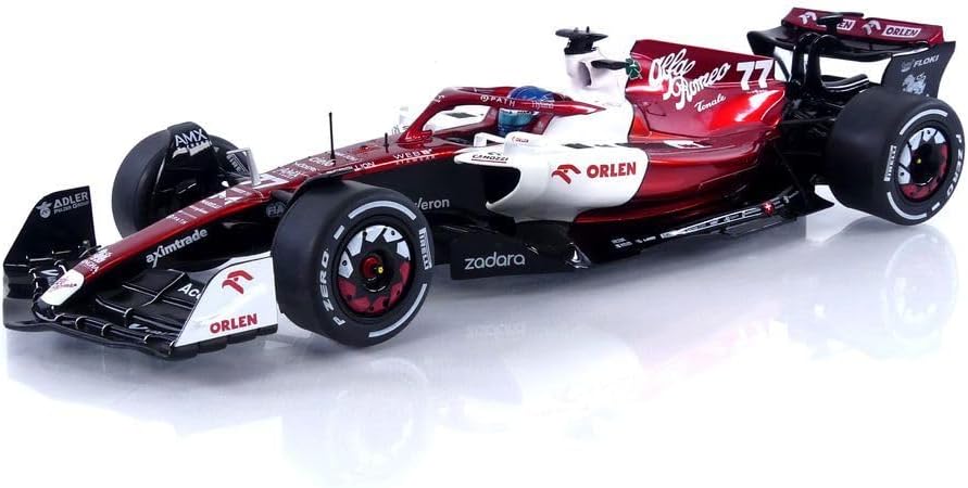 solido Model Car 1:18 Alfa Romeo Bottas White