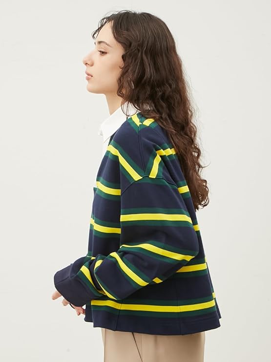 本日限定お値下げミラオーウェン　ショート丈ラガースウェットトップス Mila Owen（ミラオーウェン）の「ショート丈ラガースウェットトップス