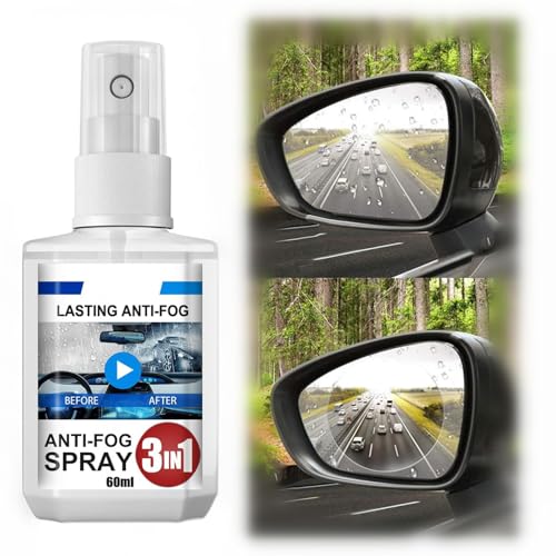 Anti Fog Spray Car Windscreen,Anti Fog Windshield & Glasses Spray,3-in-1 Anti Fog Spray,Car Anti-Fog Spray,Automobile Glass Anti Fog Spray,Car Glass Anti-Fog Rainproof Spray,Windshield Anti-Fog Spray