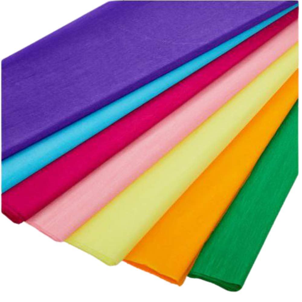 The Lovely Creations Crafts Crepe Paper for Flower Making, Gift Wrapping, Party Decoration -7 Meters