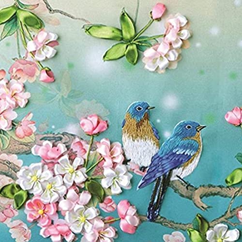 Peinture au diamant 5D oiseau fleur pour réduire le stress par l'art thérapie