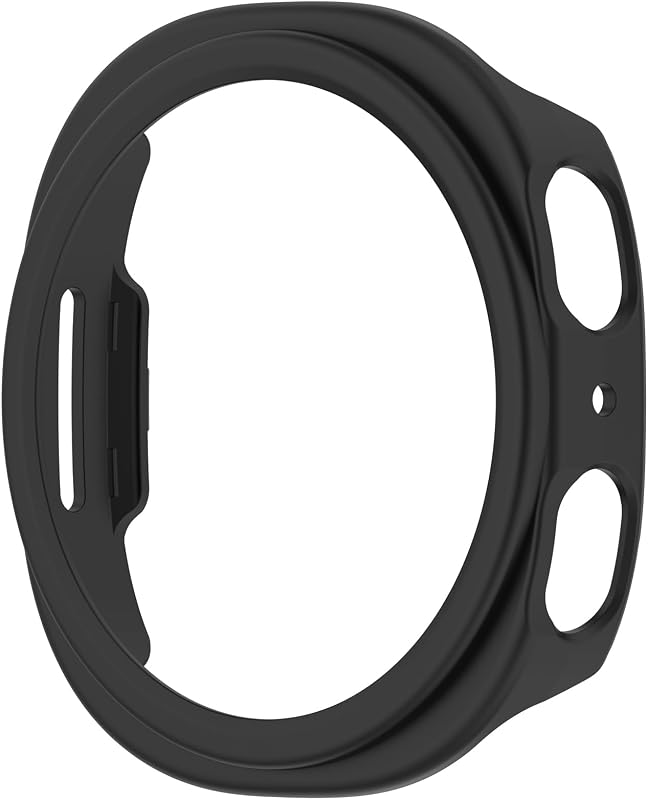 Compatible with Samsung Galaxy Watch 8 40mm Protective Case Cover PC Protective Case Cover Shell Soft and Durable Smartwatch Accessories(Black)