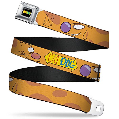 Buckle-Down Seatbelt Belt - CatDog Stretch/CATDOG Logo - 1.0