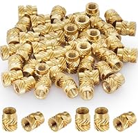 Gewindeeinsatz M3 Einschmelzgewinde Einpressmuttern 80 Stück Gewindeeinsatz 3D Druck M3×5,7×4,6mm Threaded Inserts Einschmelzmuttern Gewindeeinsätze für 3D-Druckkomponenten und Kunststoffteile