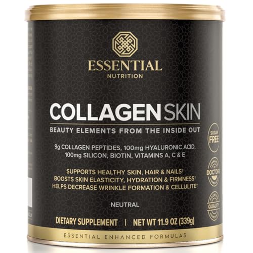 Essential Nutrition Collagen Skin - Hydrolyzed Collagen Peptides, with Hyaluronic
