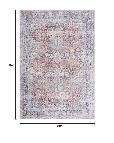Tapete Bloom Rugs Caria 5x7 Antideslizante Lavable miniatura 3