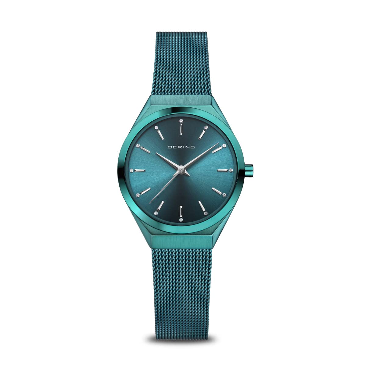 BERING Damen Uhr Quarz Movement - Ultra Slim Collection mit Edelstahl und Saphirglas 18729-888 - 3 ATM