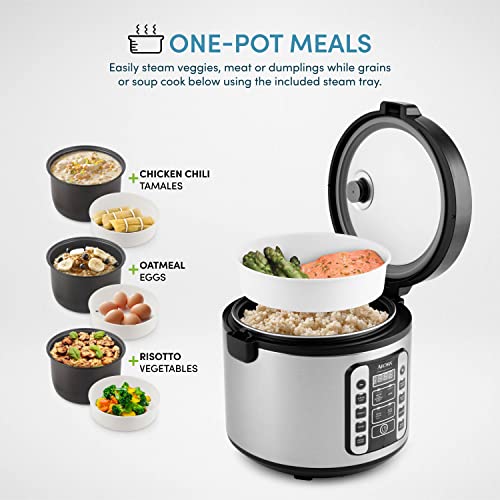 Aroma® Professional 20-Cup (Cooked) / 5Qt. Digital Rice Cooker, Steamer, And Slow Cooker Pot With 10 Smart Cooking Modes, Including Sauté-Then-Simmer® #TOP1