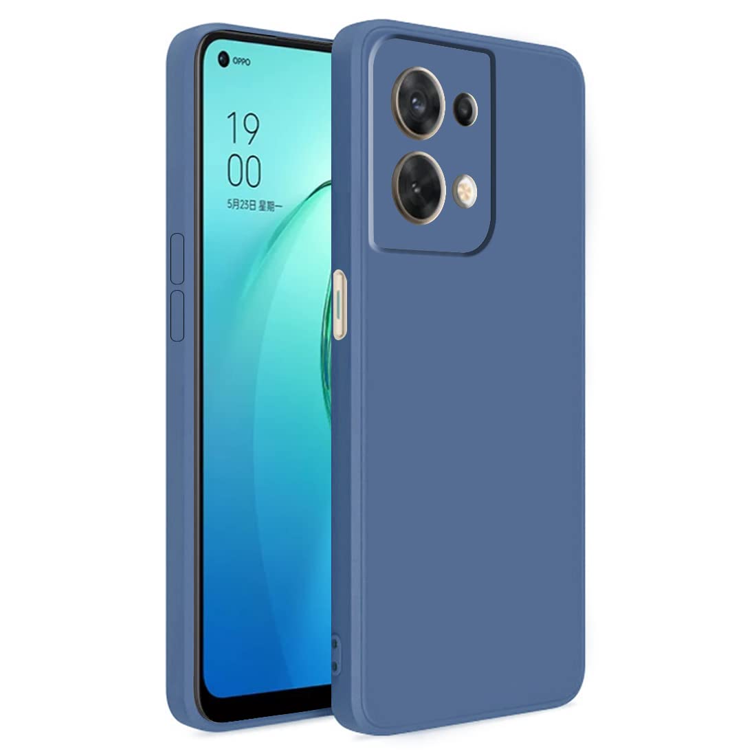 Casotec Back Cover for Oppo Reno8 5G | Full Camera Protection | Liquid Silicon Case | Flexible Bumper Case for Oppo Reno8 5G (Blue) (B0B88RC6F3) Amazon Price History, Amazon Price Tracker