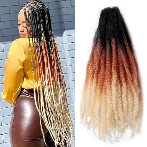 XSASLYET Marley Twist BraidIng Hair, Cuban Twist, 24 In,8 Packs,1B/30/613