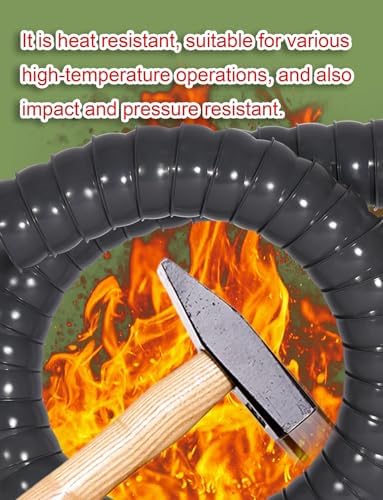 Flexible Dust Collection Hose & Fume Extractor Arm, Adjustable 4.3in/110mm, 3.3ft for Welding & Industrial Use, Stay-in-Place Design for Efficient Air Filtration