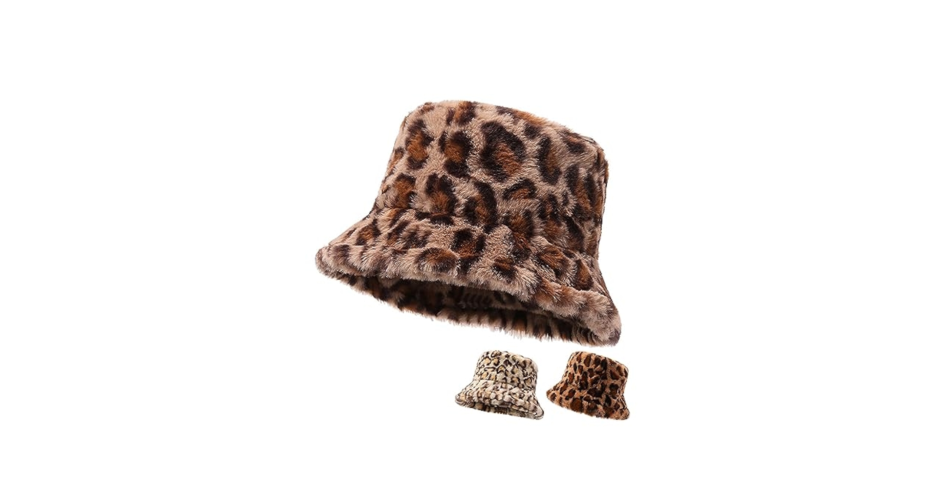 BREATH FAUX LEOPARD FUR CAP BROWN ブレス
