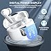 Wireless Earbuds, 2024 Wireless Headphones HiFi Stereo Earphones with 4 ENC Noise Canceling Mic, 42Hs Playtime In Ear Earbud, Bluetooth 5.3 Sport Earphones with LED Power Display for Android iOS White