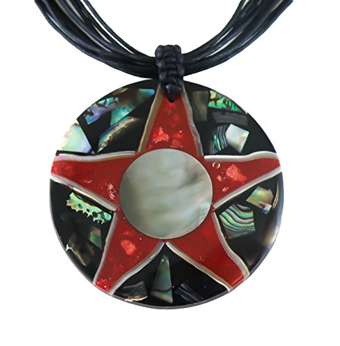 Cuello-collar con la caracola-colgante cuello-joyas