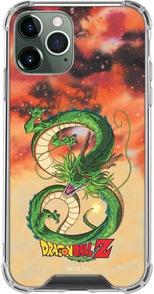 Skinit Funda transparente compatible con iPhone 11 Pro Max, diseño oficial de Dragon Ball Z One Wish Shenron