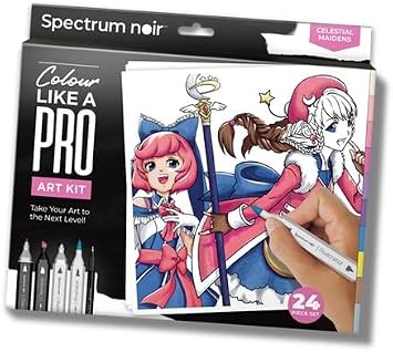Spectrum Noir Pro Colour Art Kit 24 Piece - Celestial Maidens, SN-PCOL24-CELM