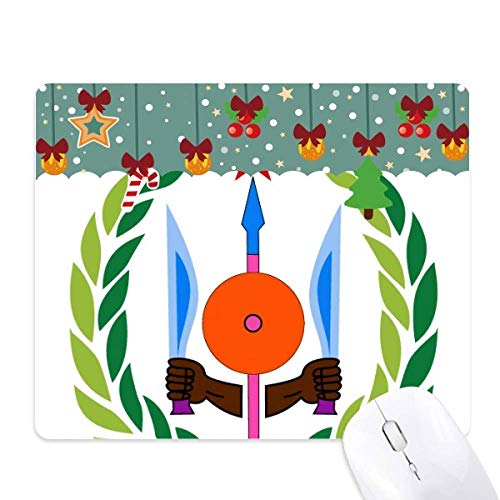 Tapis de souris Djibouti emblème national, une idée cadeau de Noël idéale