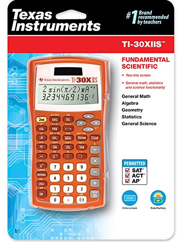 Image of Texas Instruments TI-30X IIS 2-Line Scientific Calculator, Orange