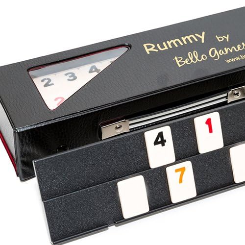 Bello Games Ninth Avenue Rummy Set Large Engraved Numbers in a Black Vinyl Case - Thumbnail 2