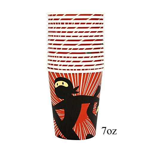 102 Piece Ninja Birthday Party Supplies Set Including Banner, Plates, Cups, Napkins, And Tablecloth, Serves 25 #TOP3