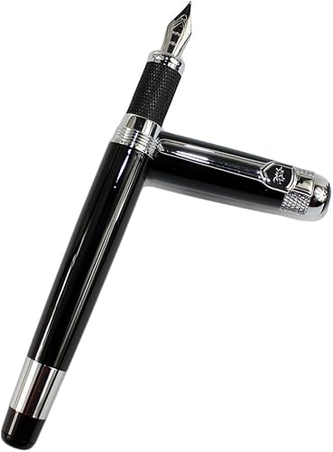 Miniatura 4 de Gullor Pluma estilográfica avanzada Jinhao 189 Noblest Negro 18kgp Punta Media