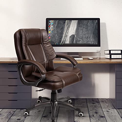 ROSE® SpaceX I | 3 Years Brand Warranty | Mid-Back Leatherette Ex...