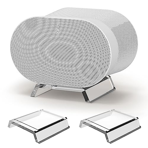 HeyMoonTong �A�N�����e�[�u���X�^���h Sonos ERA 300���C�����X�X�s�[�J�[�p - �f�X�N�g�b�v�����u���P�b�g�}�E���g�A�N�Z�T���[ Sonos ERA 300�p (�N���A�A2�p�b�N)