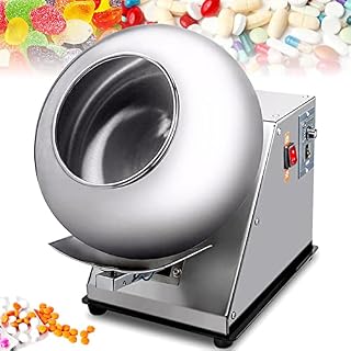Mini Chocolate Coating Machine, Tabletop Panning Equipment for Small Business, 220V, Ideal for Candy & Confectionery Production, Compact Design for Easy Use