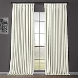 Half Price Drapes VPCH-VET1219-108 Signature Extra Wide Velvet Blackout Curtain (1 Panel), 100 in x...