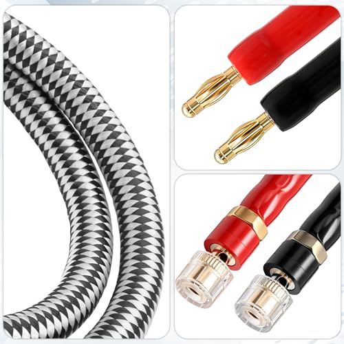 Cable de extension de altavoz banana 4mm de 1m macho a hembra audio 4