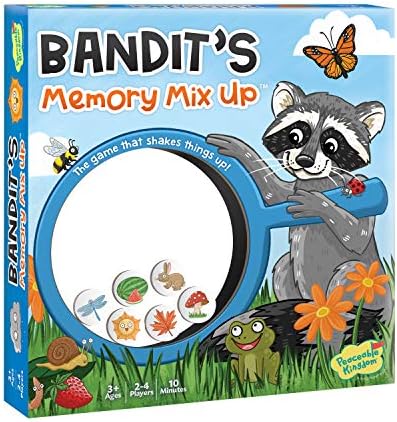 Peaceable KingdomBandit’s Memory Mix-Up - Memory Game for Kids - Great for Single Players, Big & Small Groups - Ages 3 & up