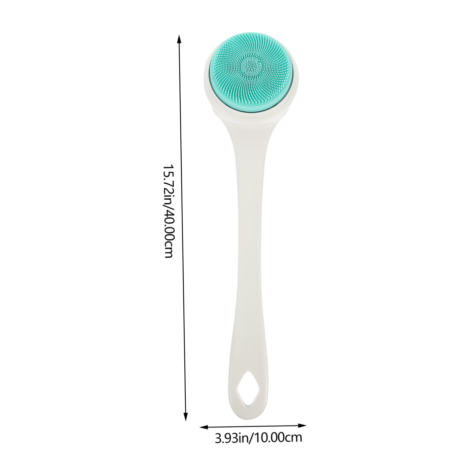 FRCOLOR Spazzola Elettrica da Bagno Manico in Silicone per Scrub Corpo e Schiena