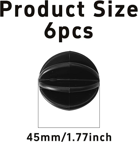 Miniatura 2 de 6 bolas mezcladoras de proteínas de 1.77 pulgadas, esferas de batidor de plástico para botellas agitadoras, accesorios de mezcla universales de