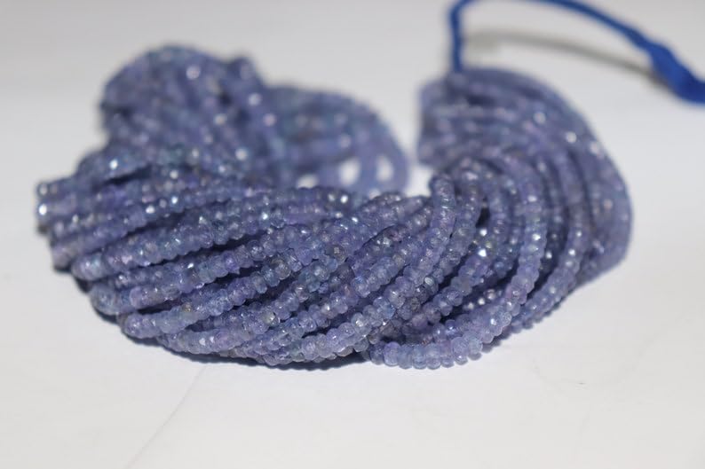 Perles en tanzanite naturelle à facettes : fini les pierres ternes pour vos bijoux